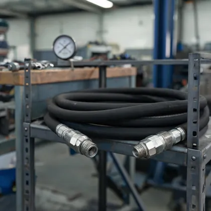 Hydraulic hose coil